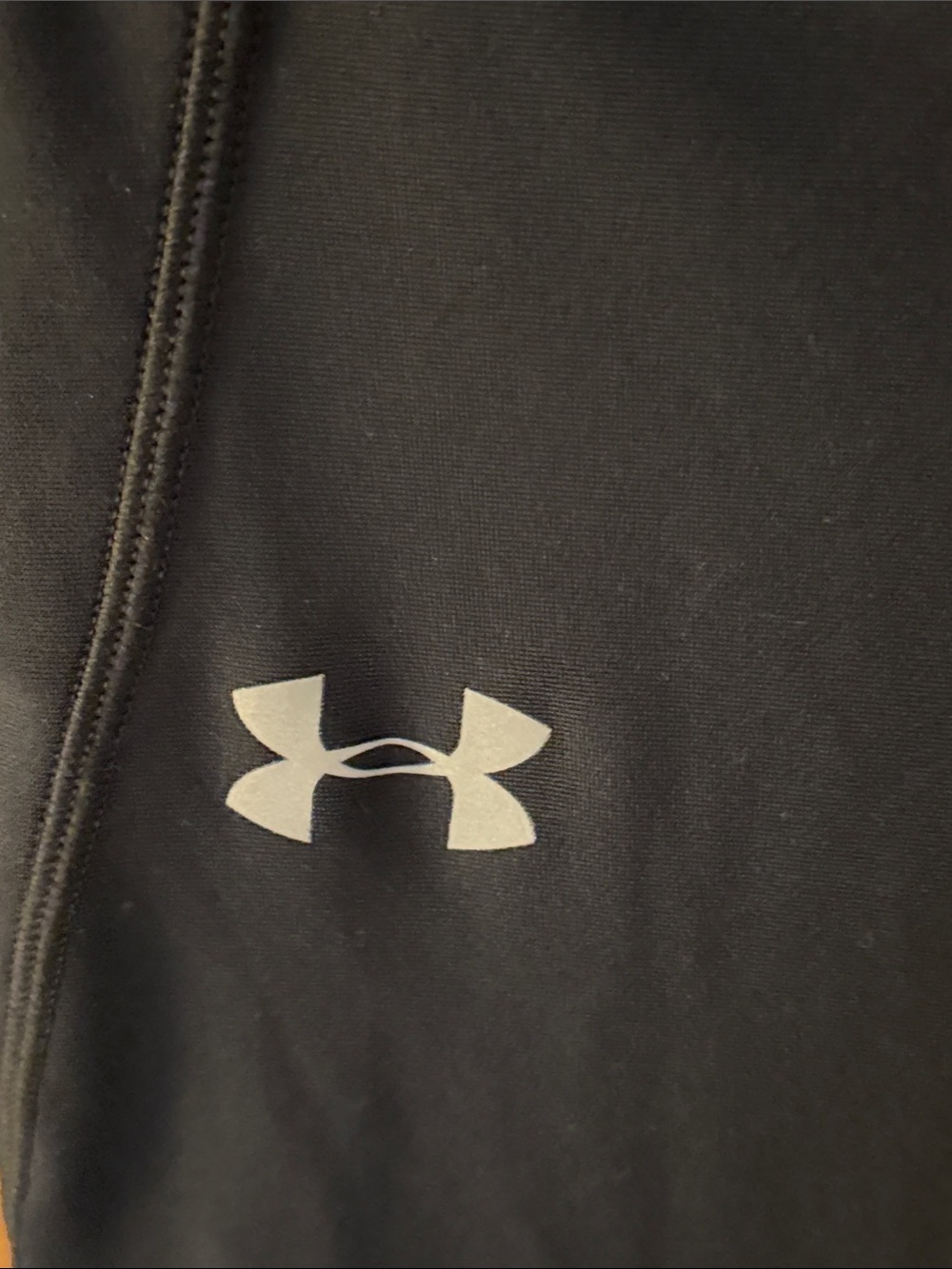 Under Armour Black HeatGear Compression Shirt with White Logos